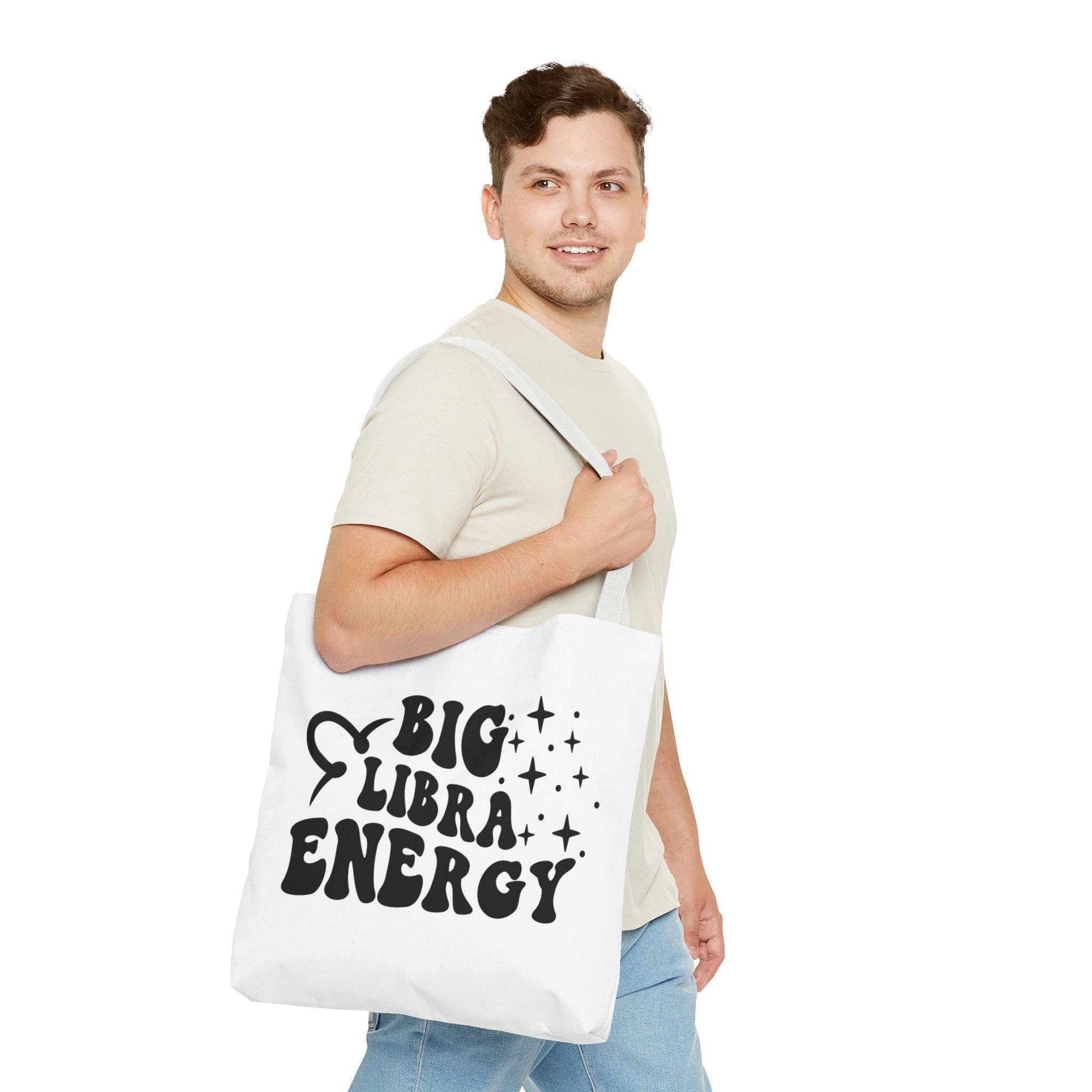 Big Libra Energy Tote Bag - White - Divine Feminine Works