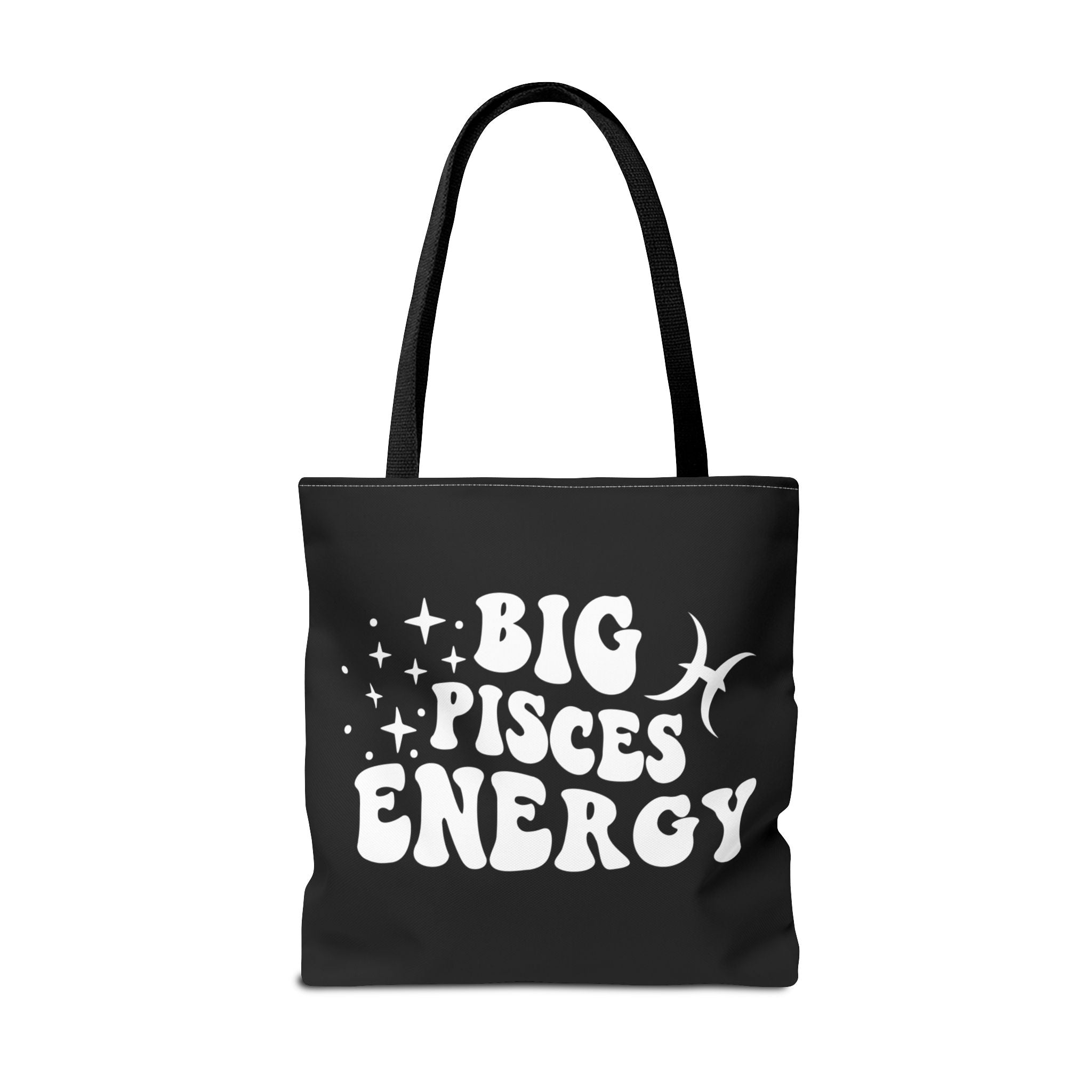 Big Pisces Energy Tote Bag - Black - Divine Feminine Works