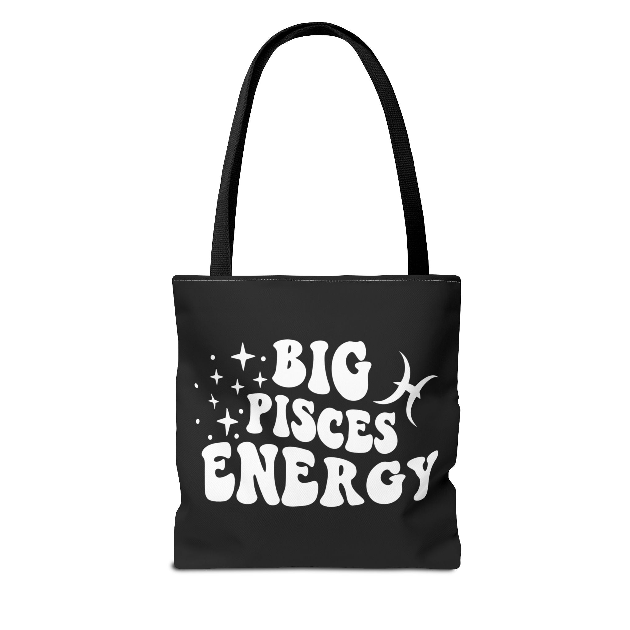 Big Pisces Energy Tote Bag - Black - Divine Feminine Works