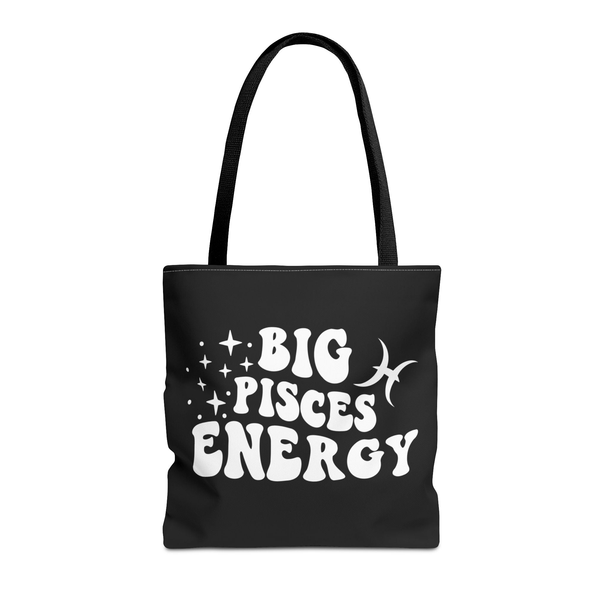 Big Pisces Energy Tote Bag - Black - Divine Feminine Works