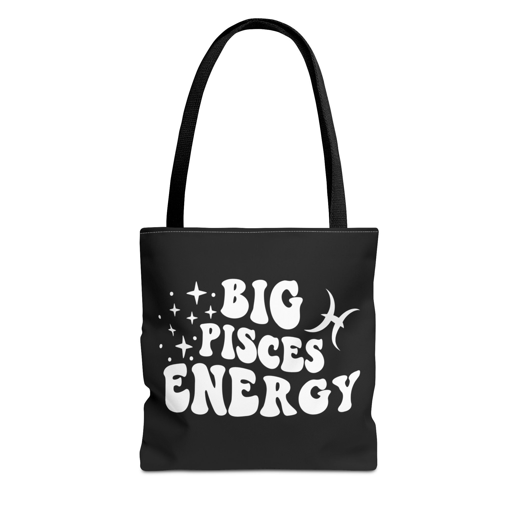 Big Pisces Energy Tote Bag - Black - Divine Feminine Works