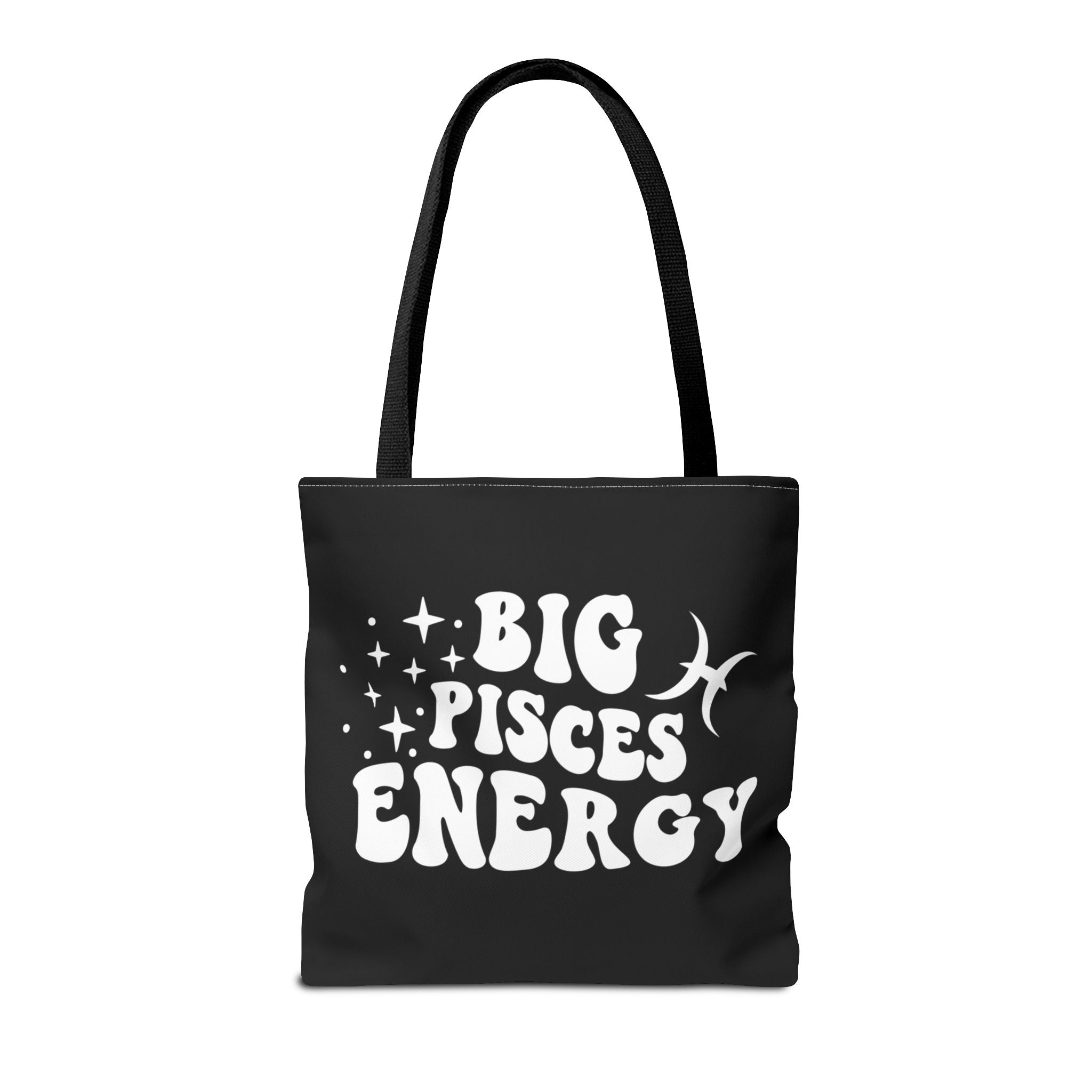 Big Pisces Energy Tote Bag - Black - Divine Feminine Works