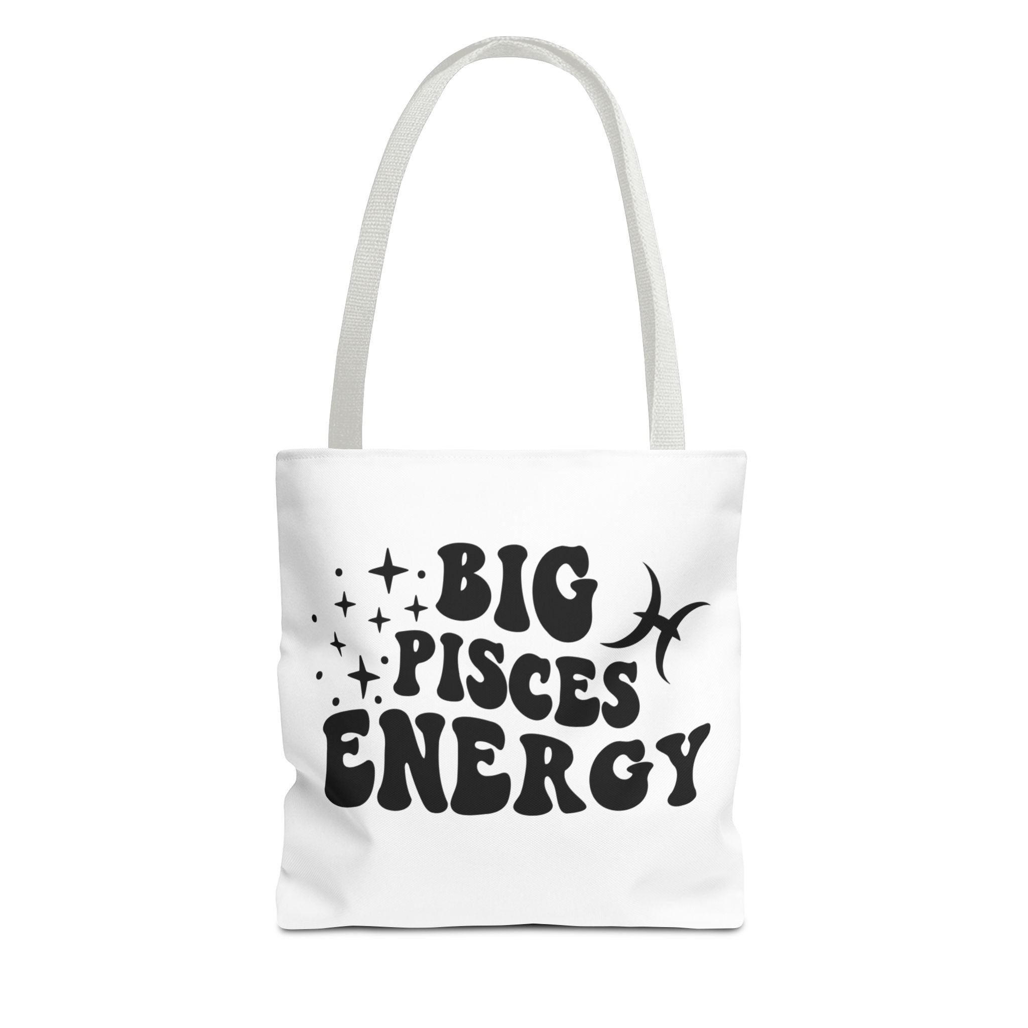 Big Pisces Energy Tote Bag - White - Divine Feminine Works