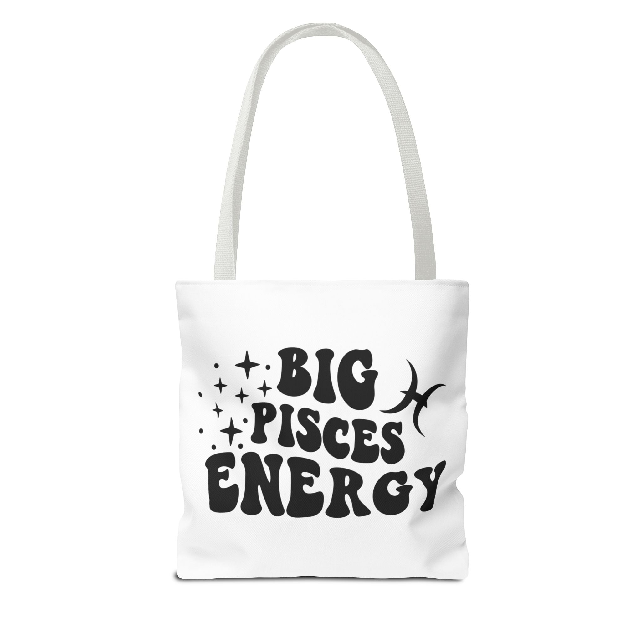 Big Pisces Energy Tote Bag - White - Divine Feminine Works