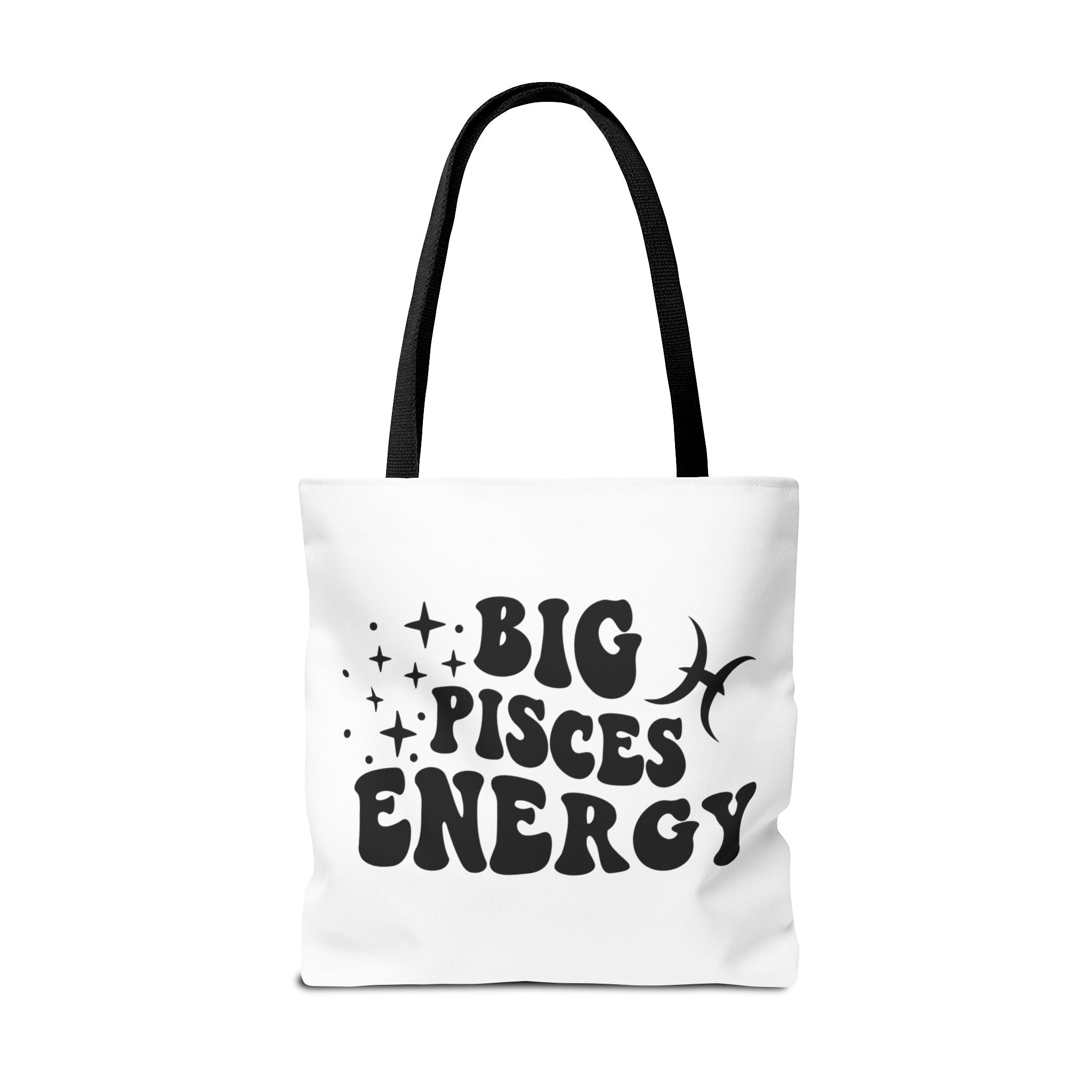 Big Pisces Energy Tote Bag - White - Divine Feminine Works