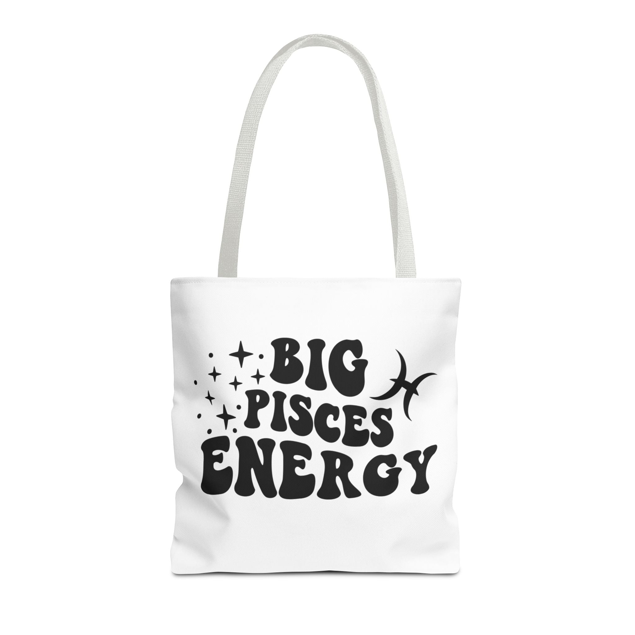 Big Pisces Energy Tote Bag - White - Divine Feminine Works