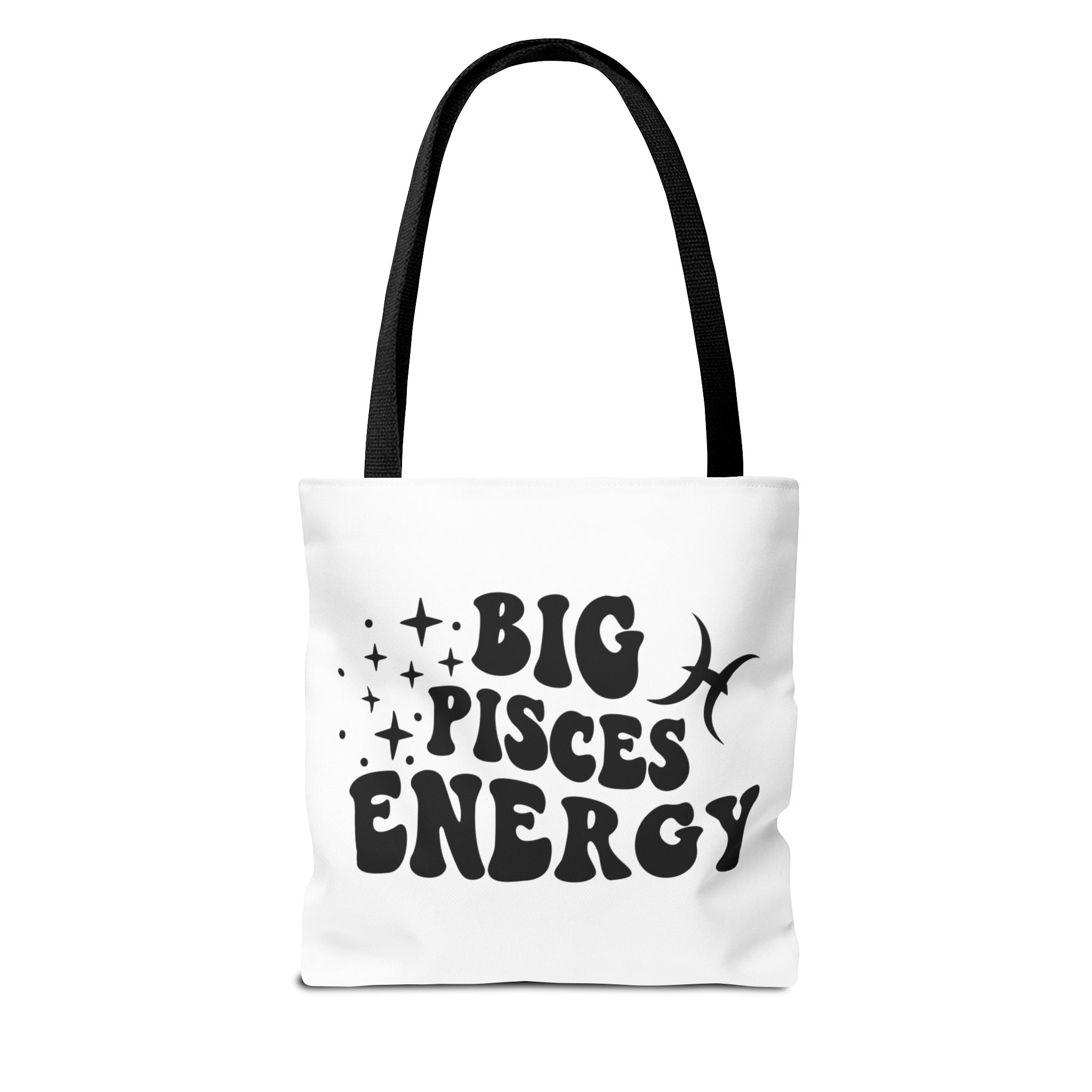 Big Pisces Energy Tote Bag - White - Divine Feminine Works