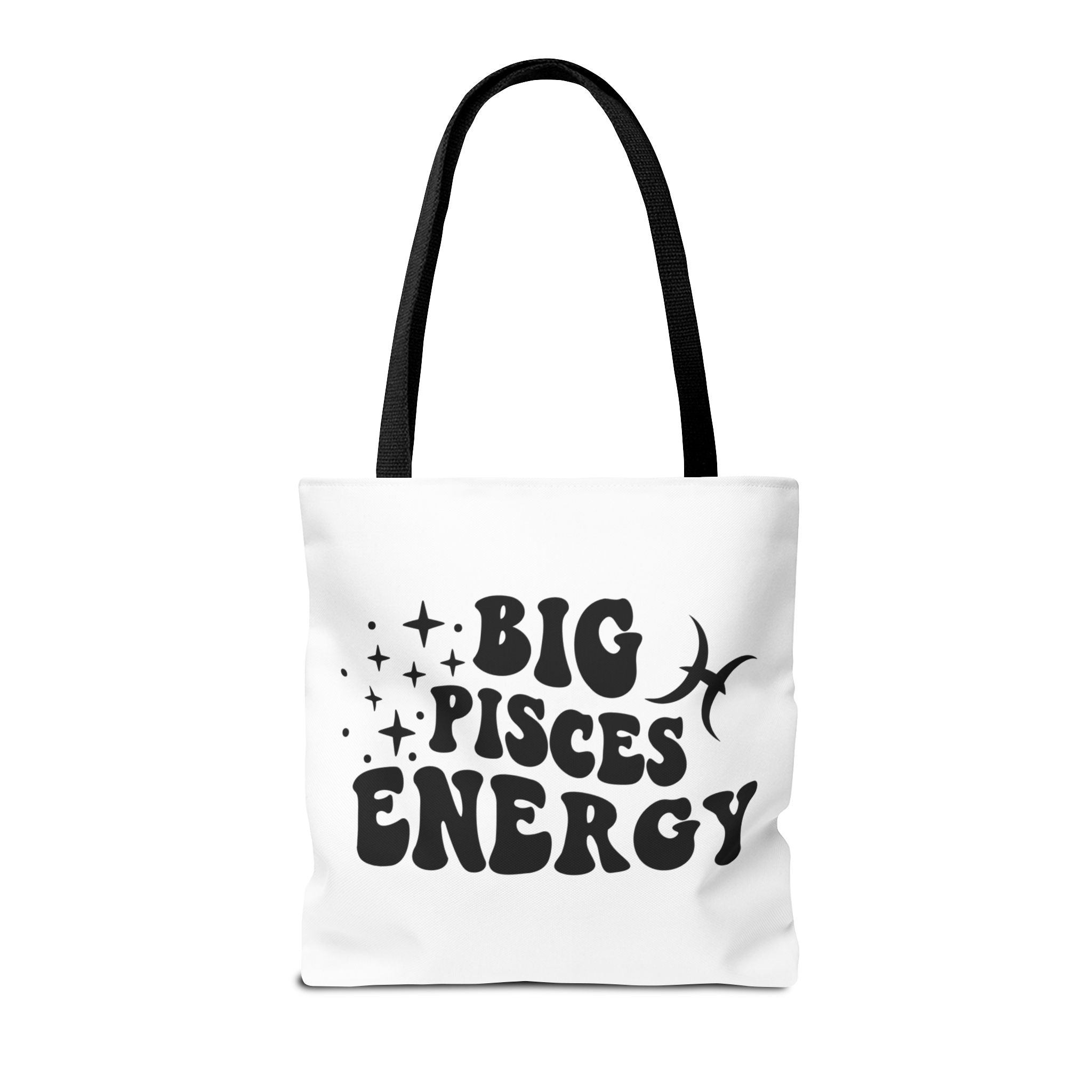 Big Pisces Energy Tote Bag - White - Divine Feminine Works