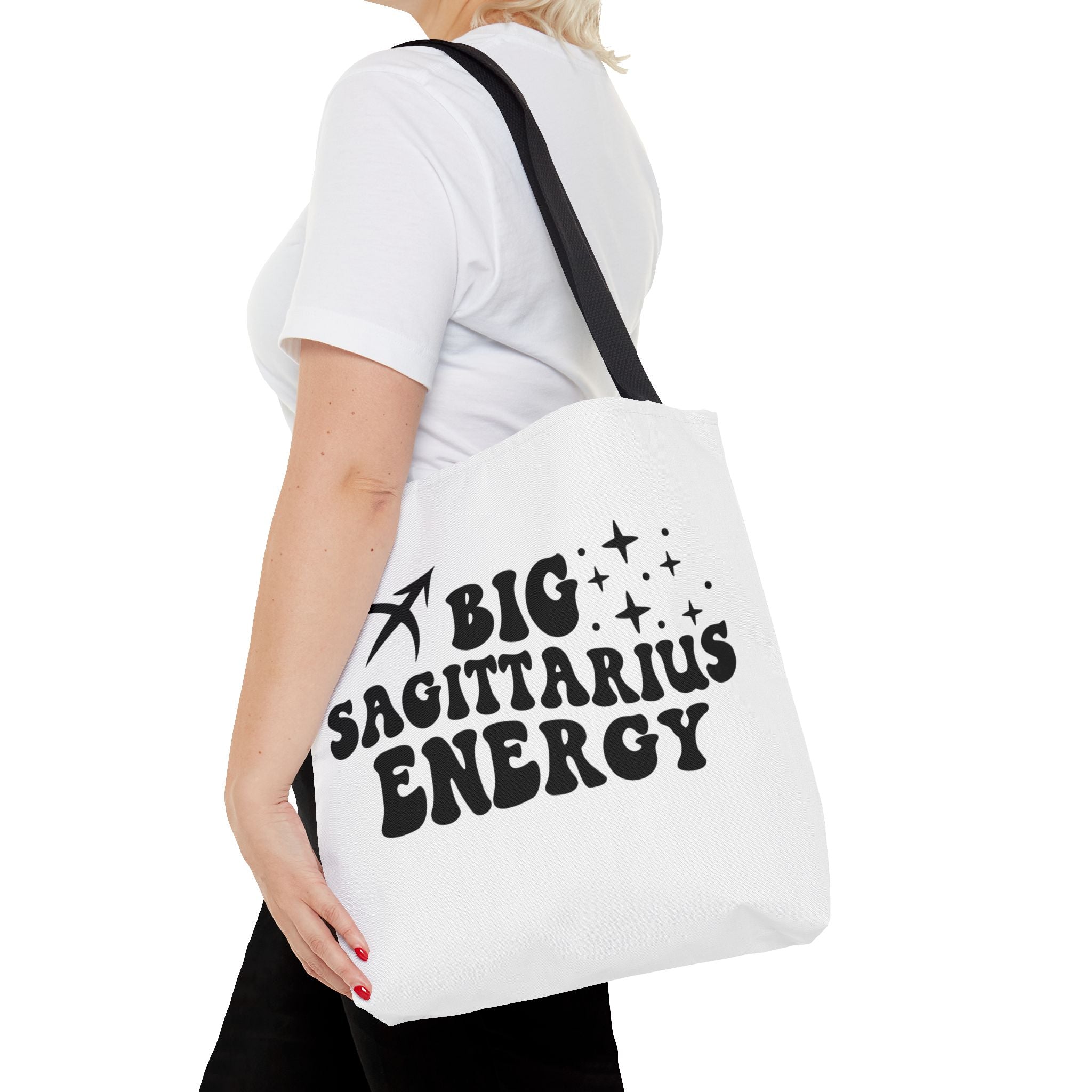 Big Sagittarius Energy Tote Bag - White - Divine Feminine Works