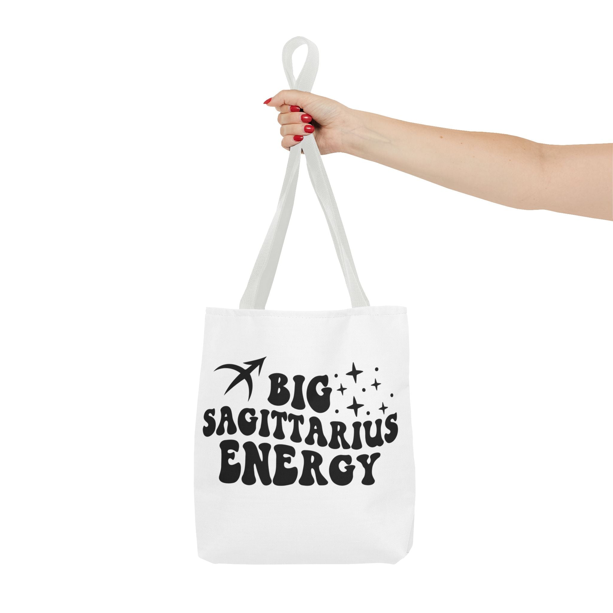 Big Sagittarius Energy Tote Bag - White - Divine Feminine Works