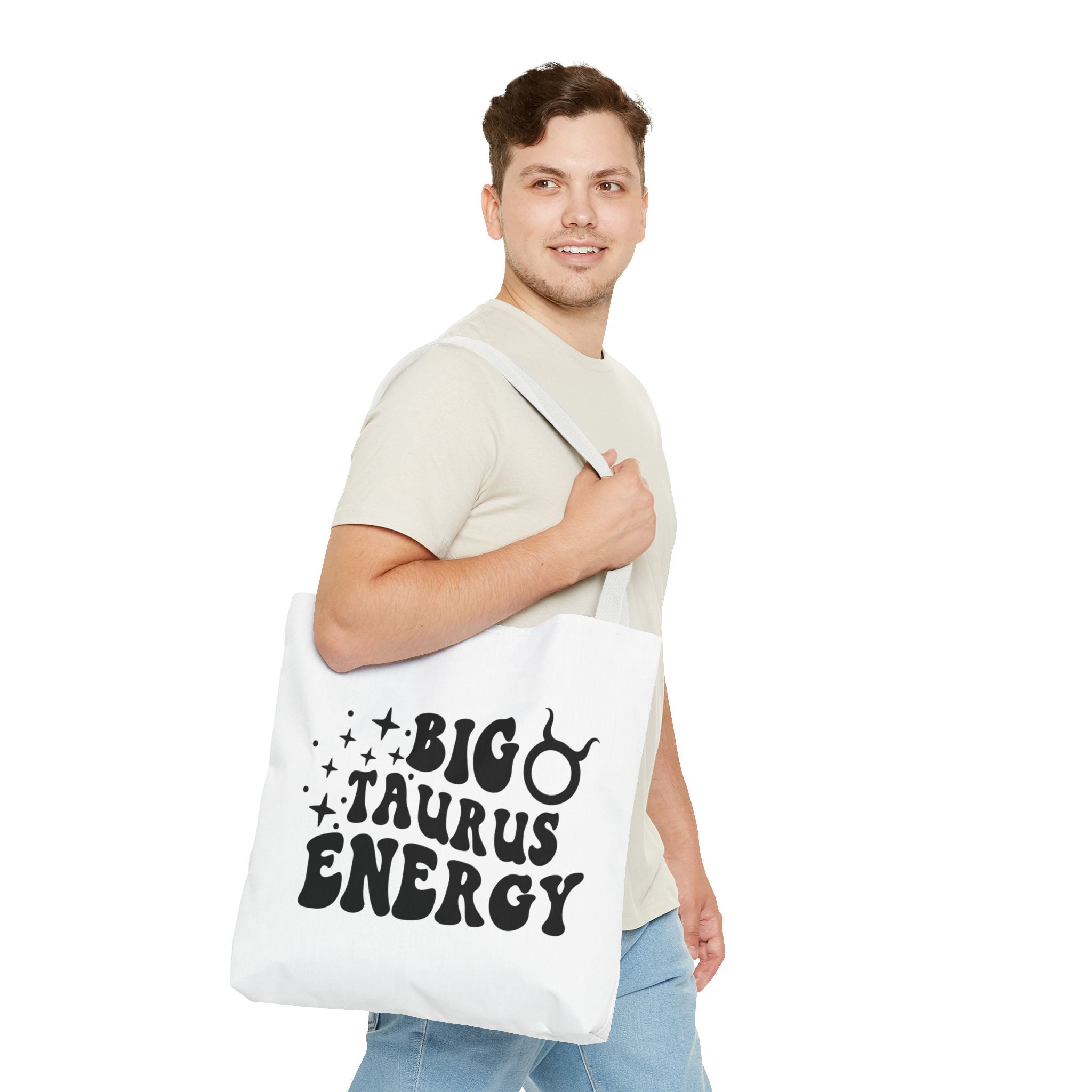 Big Taurus Energy Tote Bag - White - Divine Feminine Works