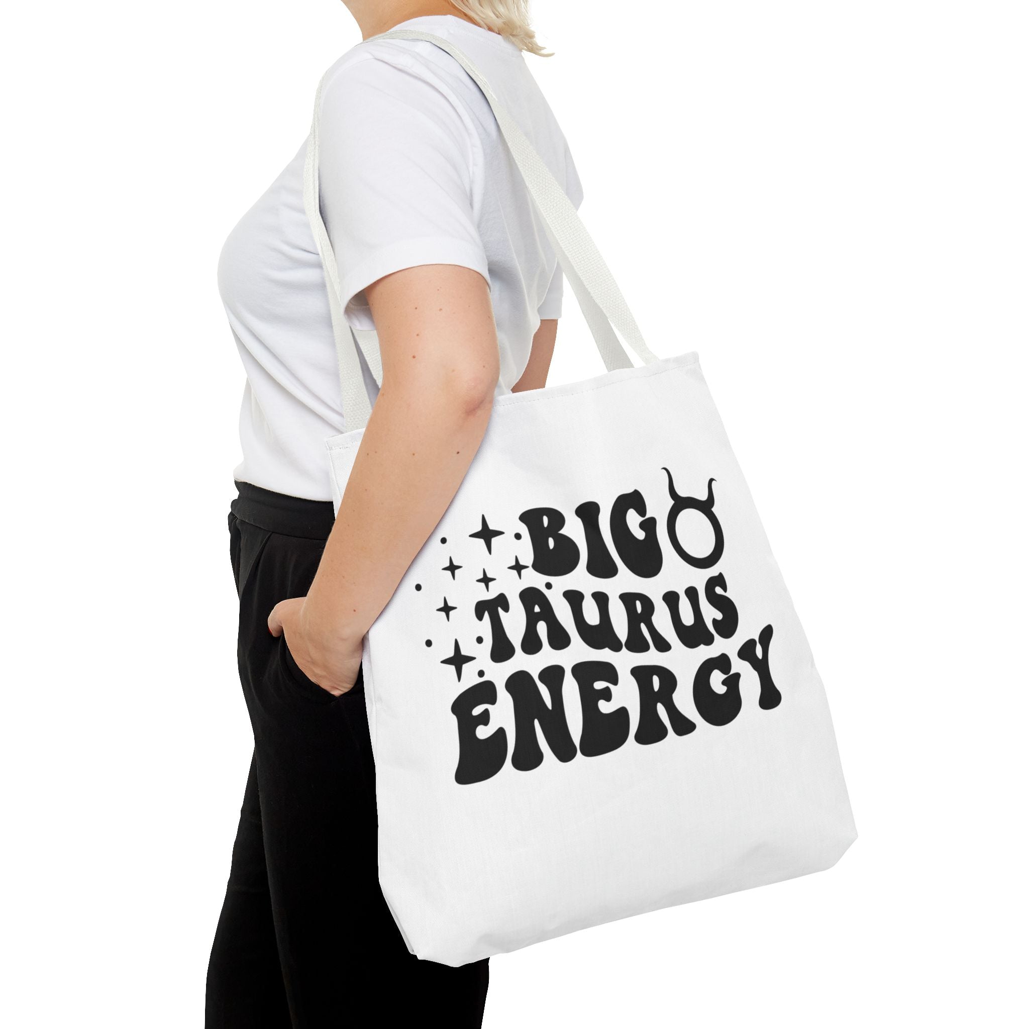 Big Taurus Energy Tote Bag - White - Divine Feminine Works