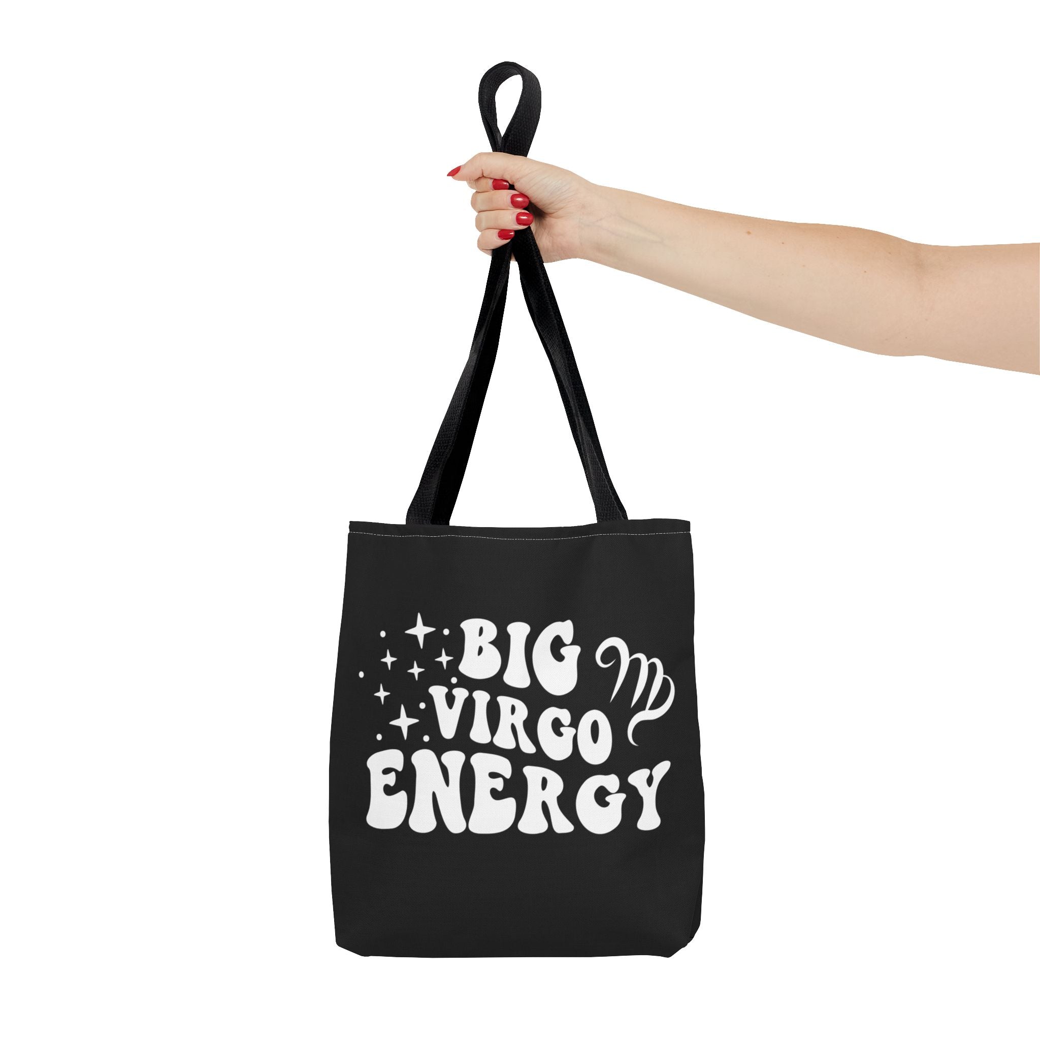 Big Virgo Energy Tote Bag - Black - Divine Feminine Works