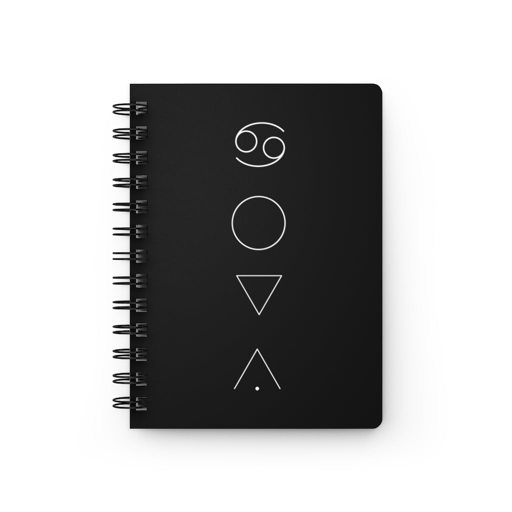 Cancer Notebook - Black - Divine Feminine Works