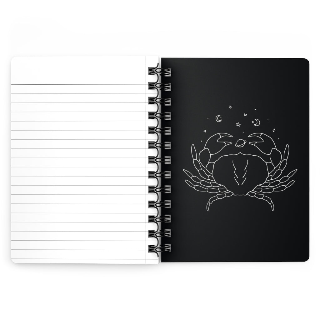 Cancer Notebook - Black - Divine Feminine Works