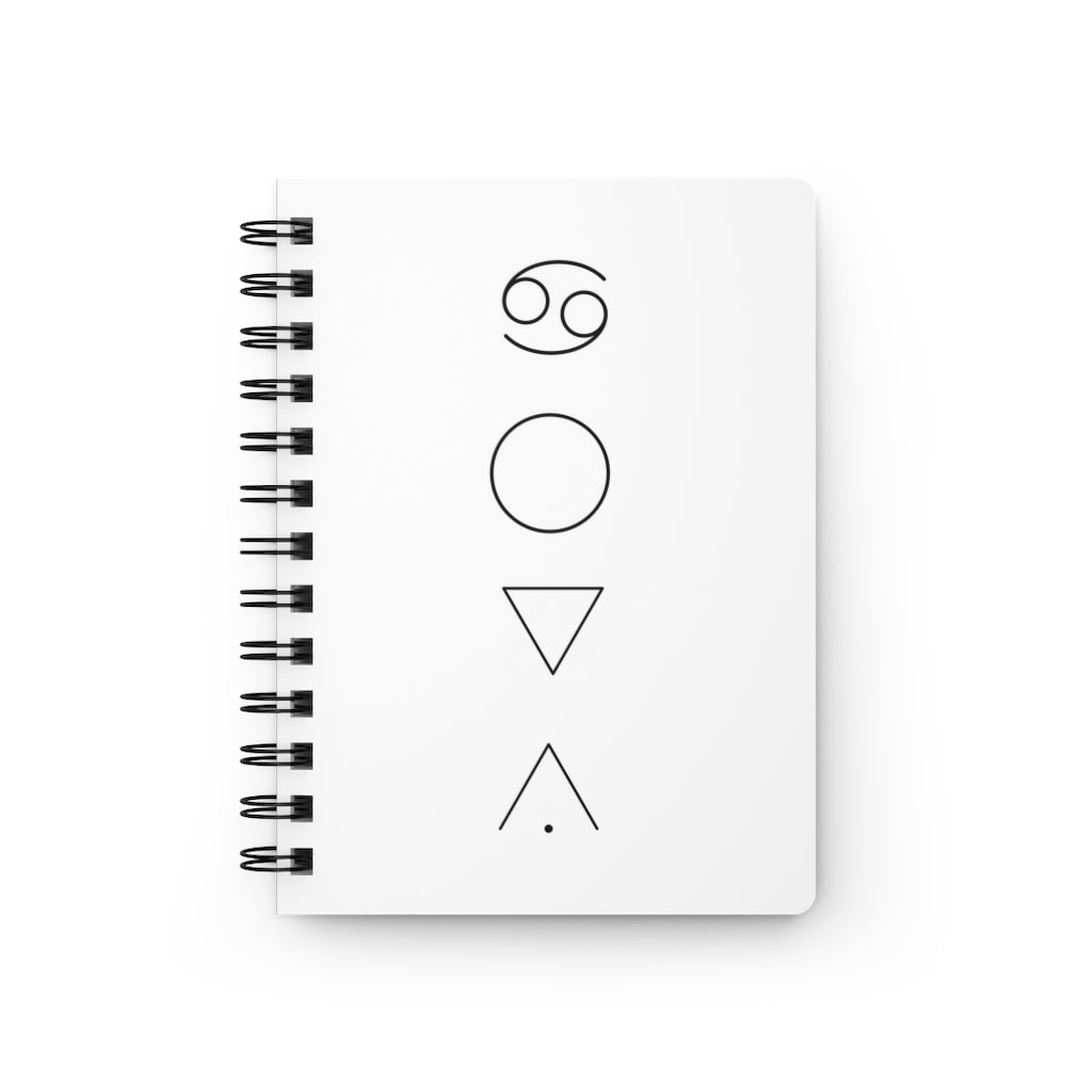 Cancer Notebook - White - Divine Feminine Works