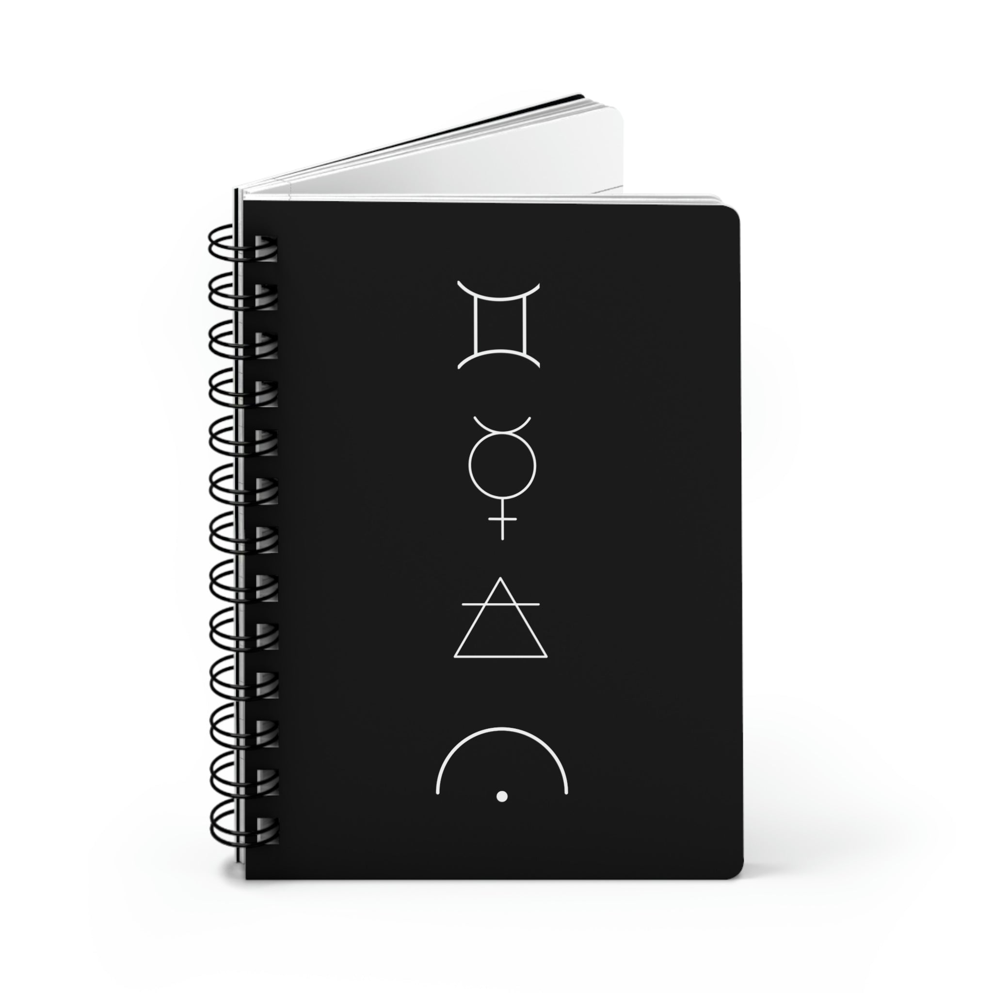 Gemini Notebook - Black - Divine Feminine Works