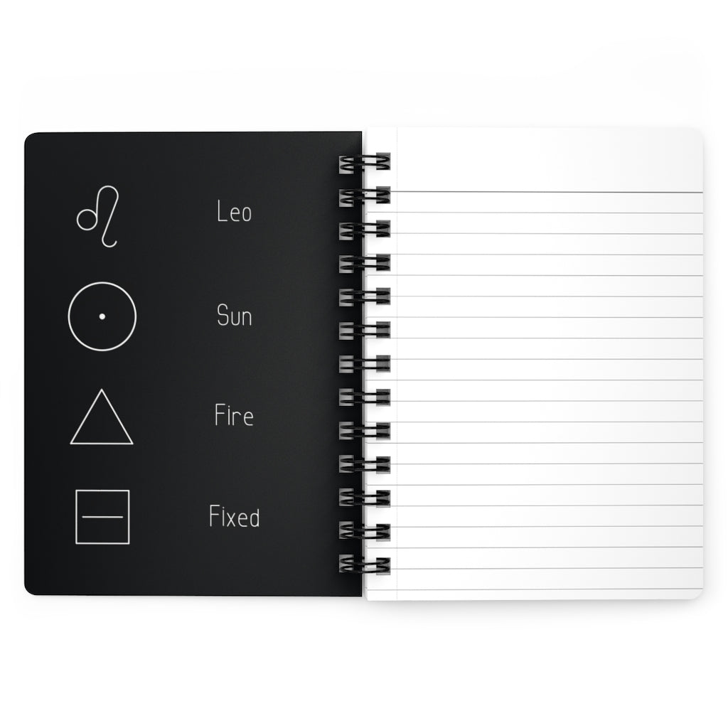 Leo Notebook - Black - Divine Feminine Works