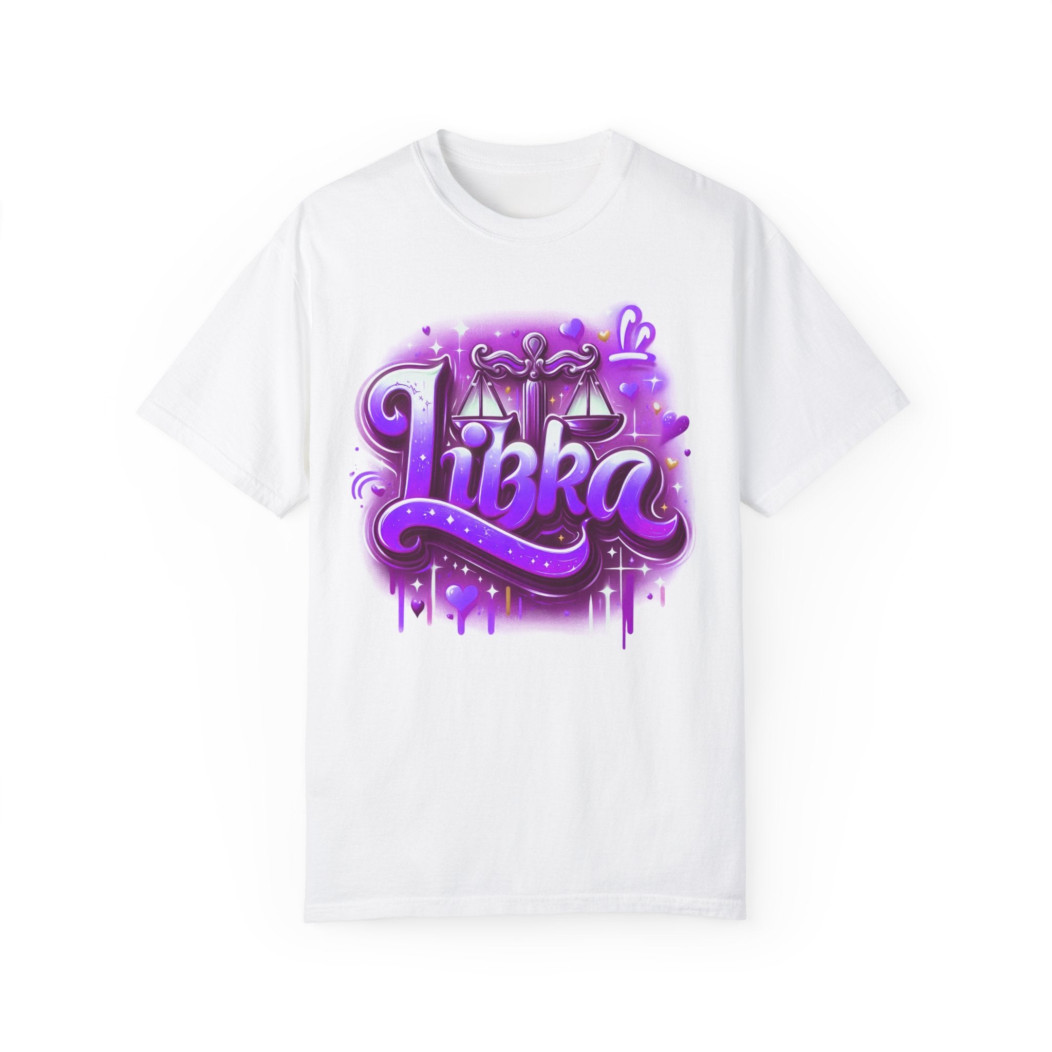 Libra 90s Style Airbrush T-Shirt - Divine Feminine Works