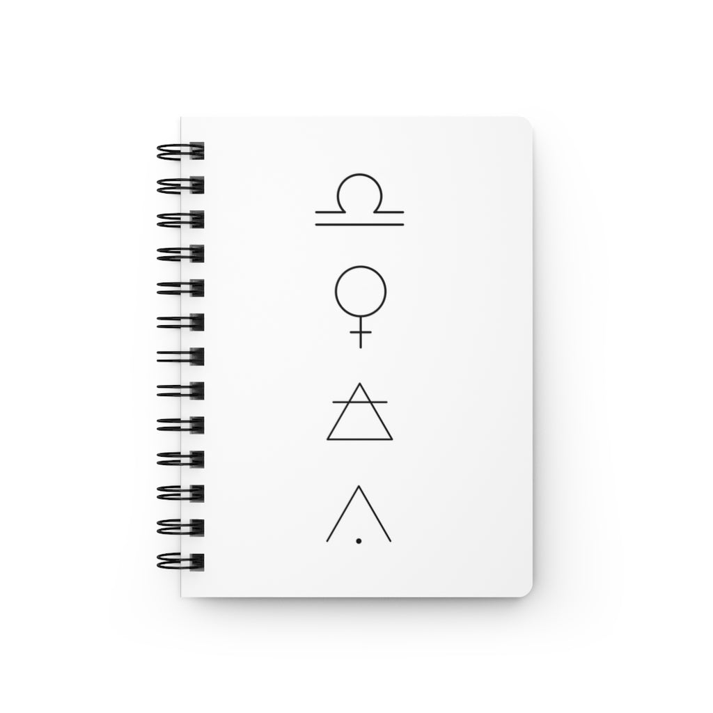 Libra Notebook - White - Divine Feminine Works