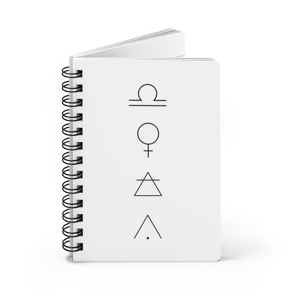 Libra Notebook - White - Divine Feminine Works