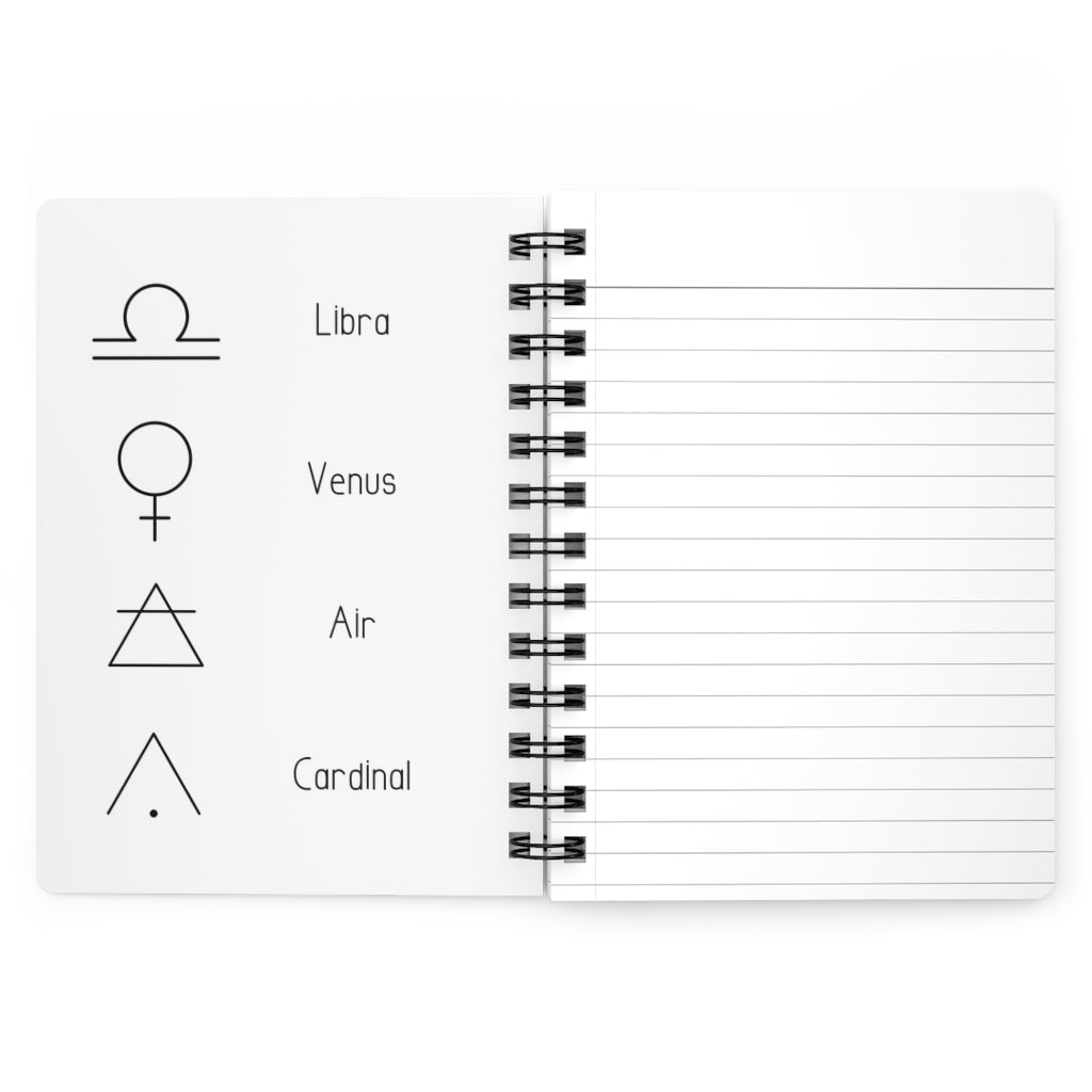 Libra Notebook - White - Divine Feminine Works