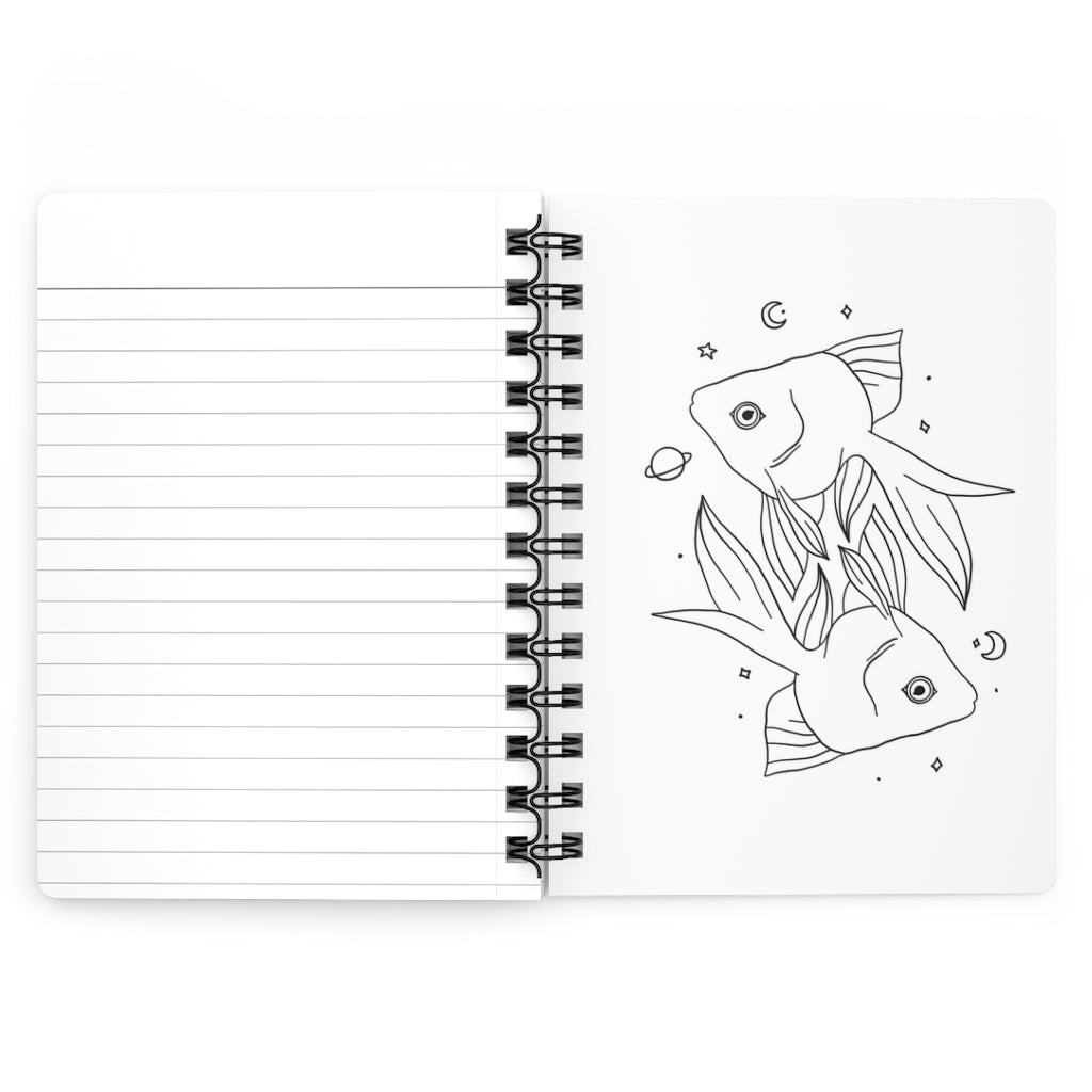 Pisces Notebook - White - Divine Feminine Works