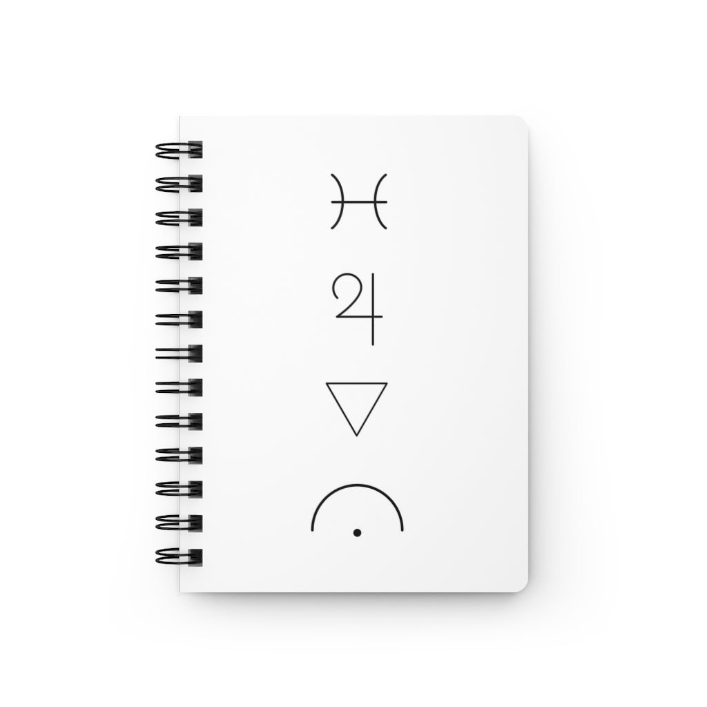 Pisces Notebook - White - Divine Feminine Works