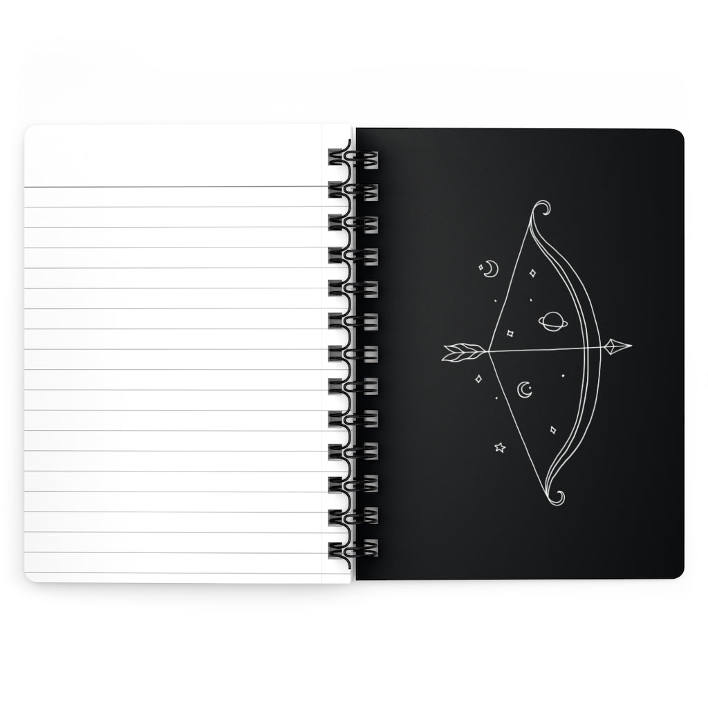 Sagittarius Notebook - Black - Divine Feminine Works