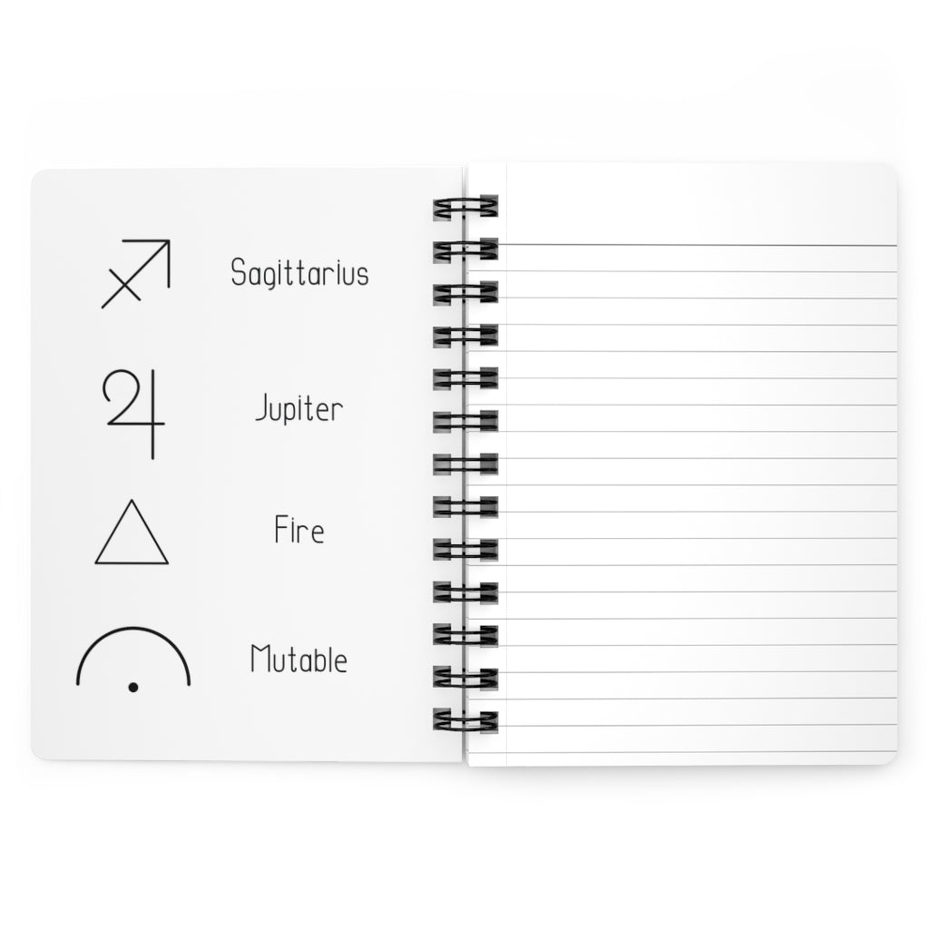 Sagittarius Notebook - White - Divine Feminine Works