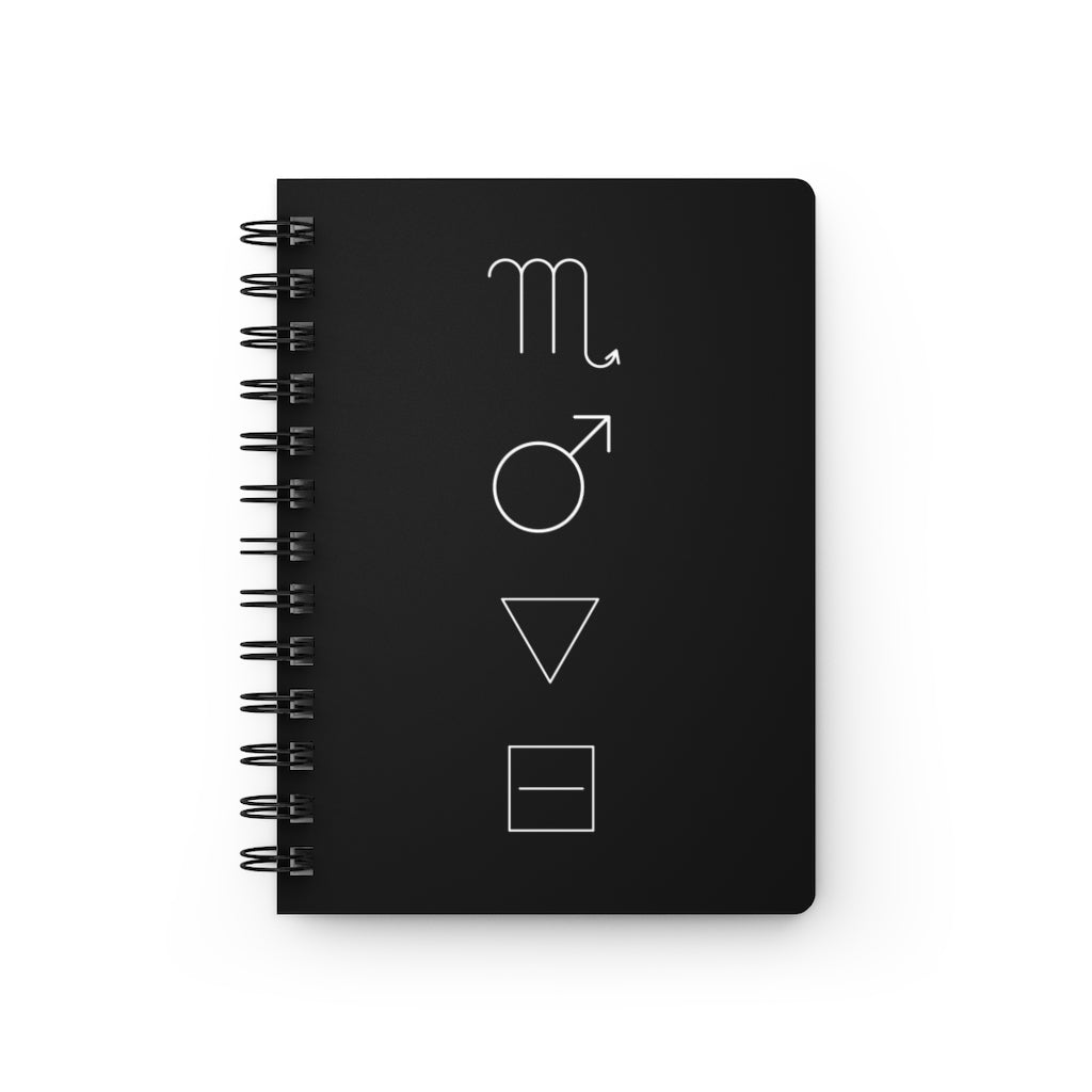 Scorpio Notebook - Black - Divine Feminine Works