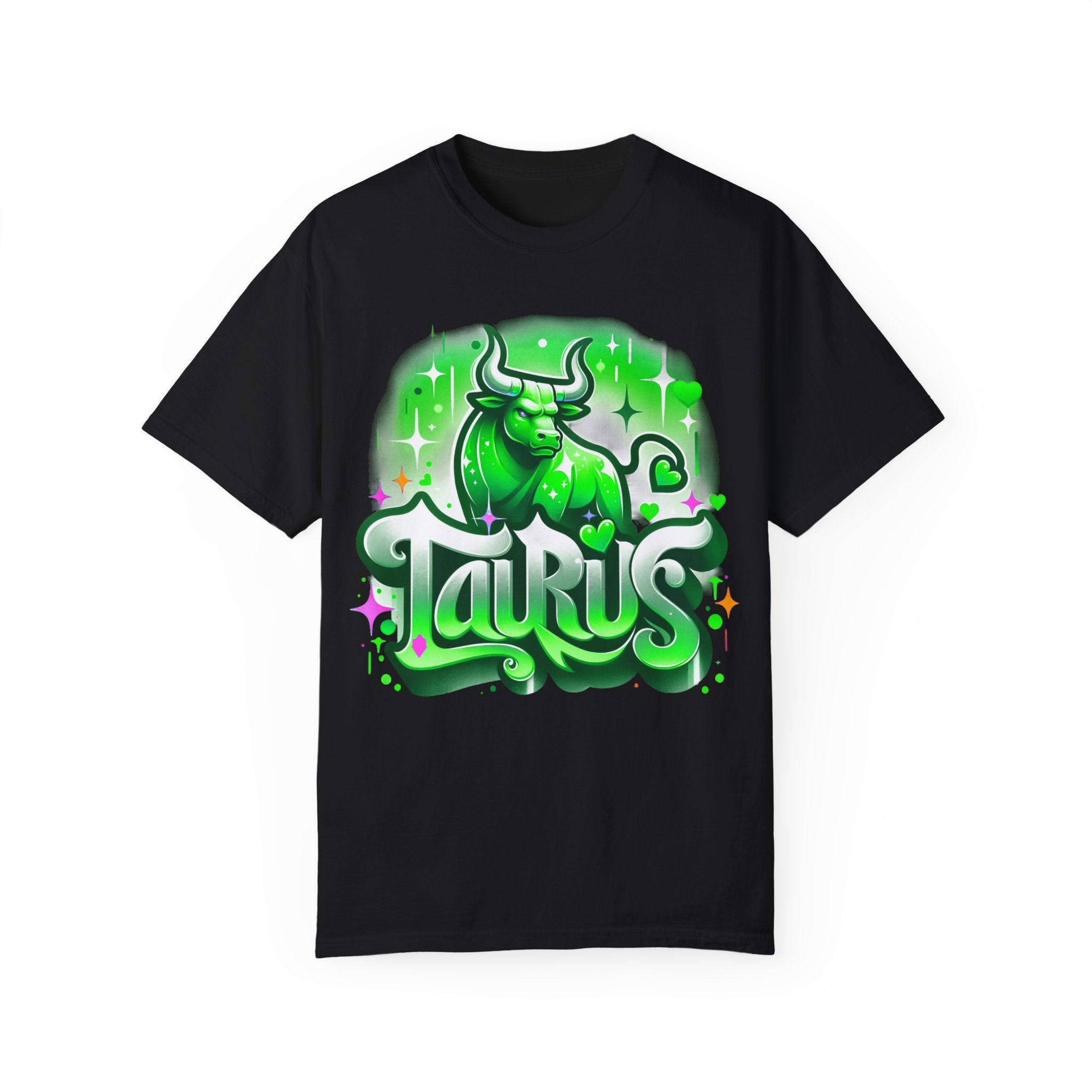 Taurus 90s Style Airbrush T-Shirt - Divine Feminine Works