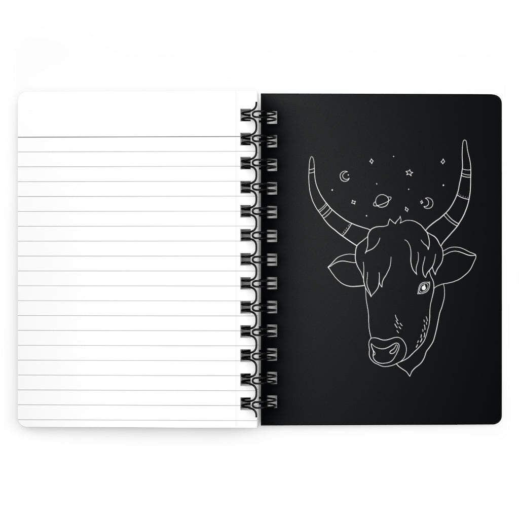 Taurus Notebook - Black - Divine Feminine Works