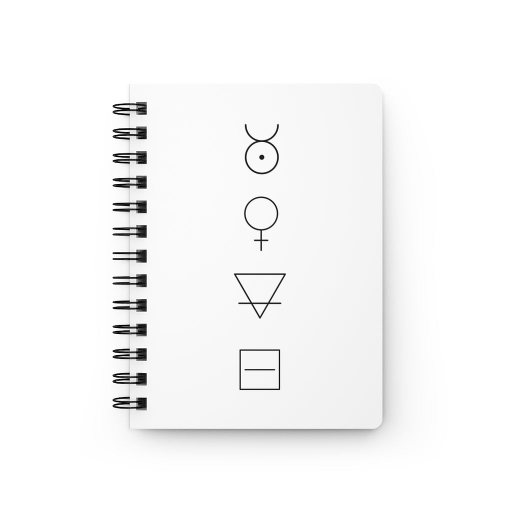 Taurus Notebook - White - Divine Feminine Works