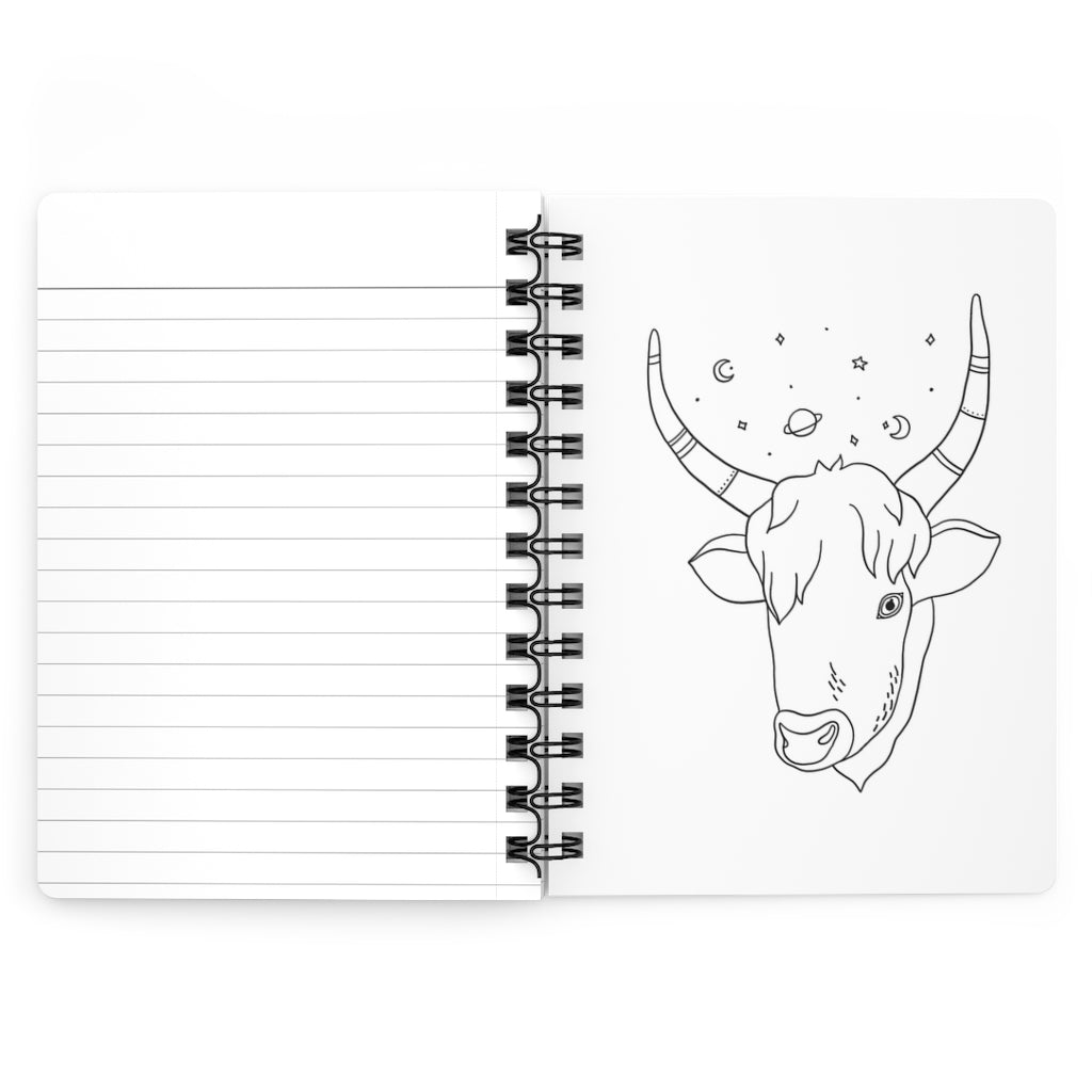 Taurus Notebook - White - Divine Feminine Works