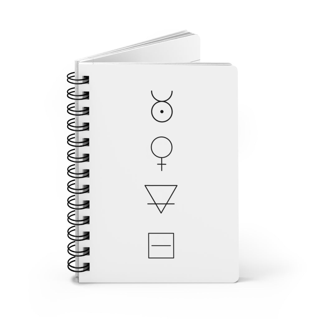 Taurus Notebook - White - Divine Feminine Works