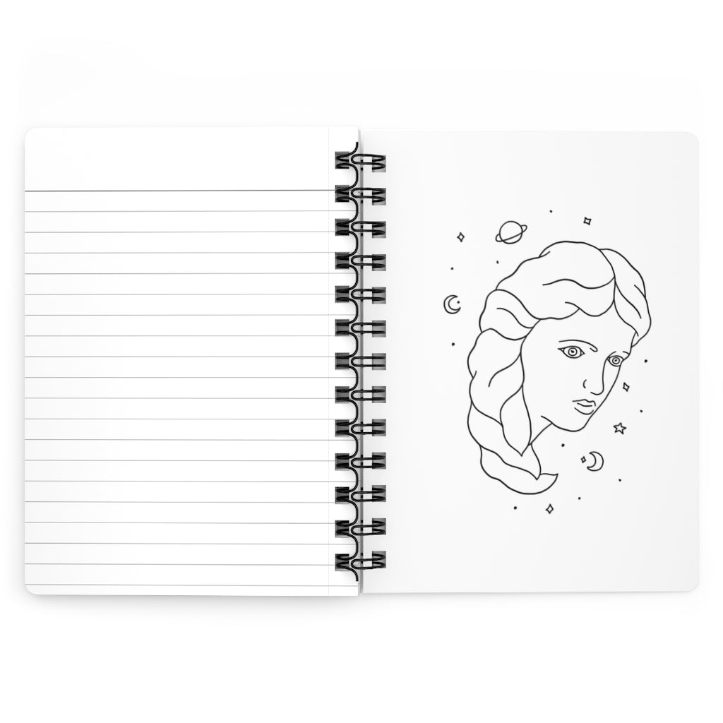 Virgo Notebook - White - Divine Feminine Works