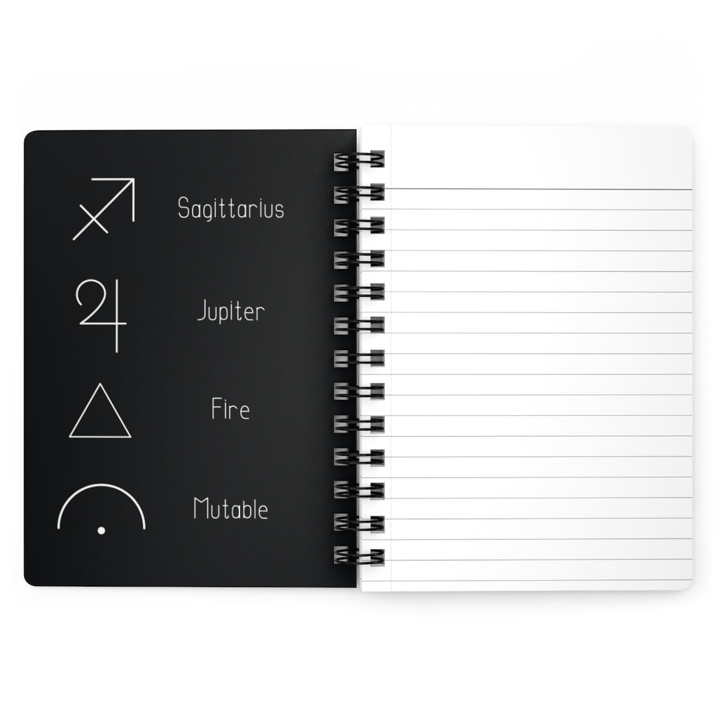 Sagittarius Notebook - Black